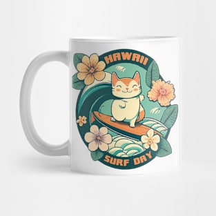 Kitty Surf Day Mug